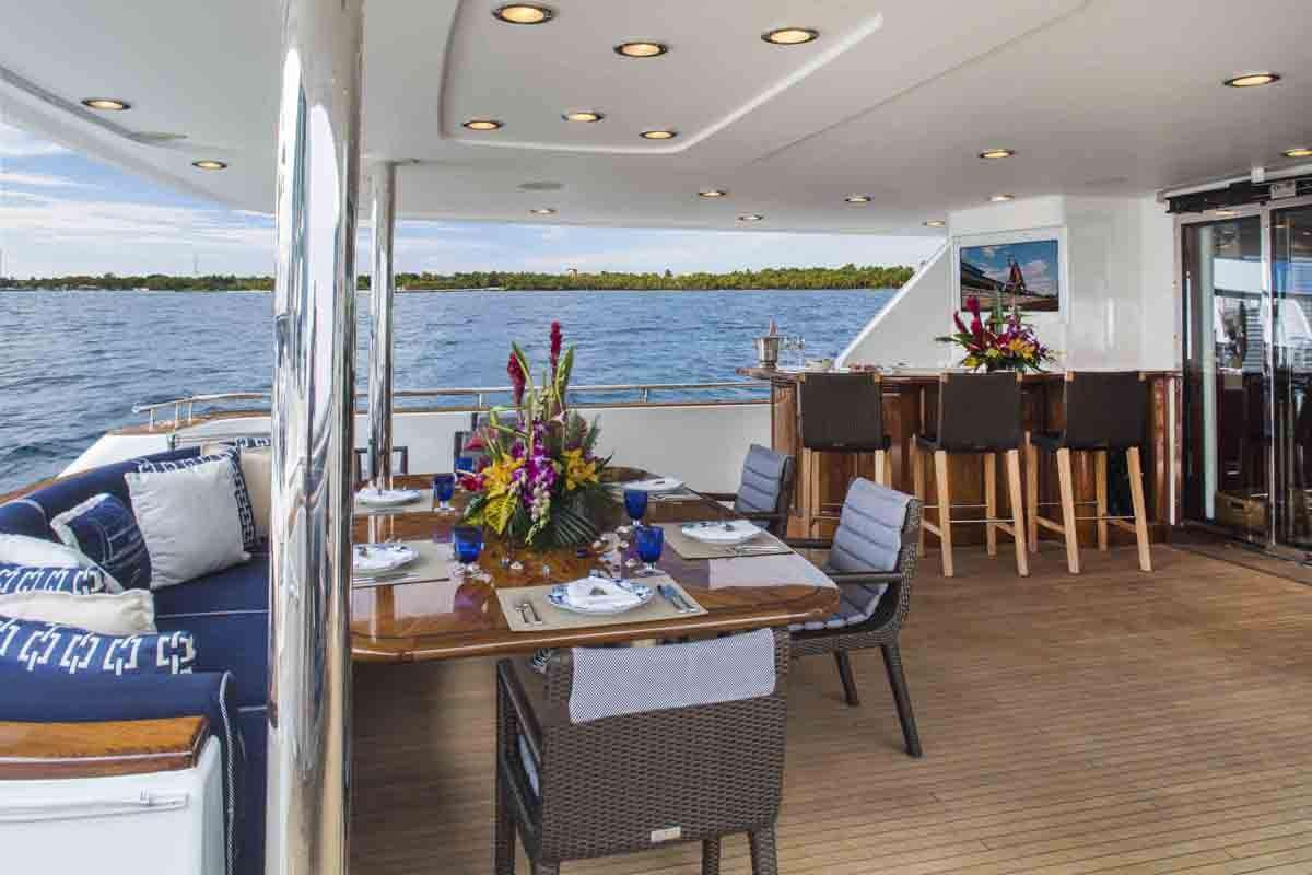 a boat on the water aboard PLAN A Yacht for Charter