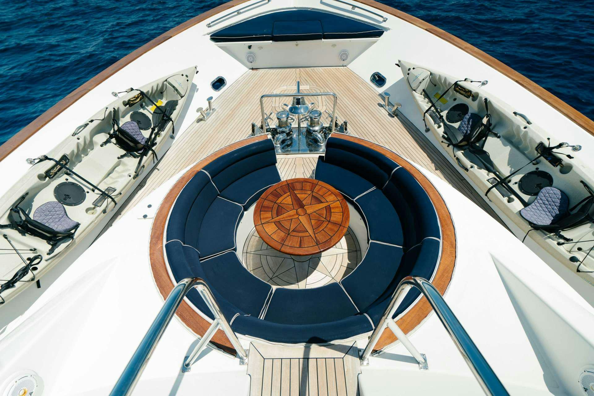 a boat on the water aboard PLAN A Yacht for Charter