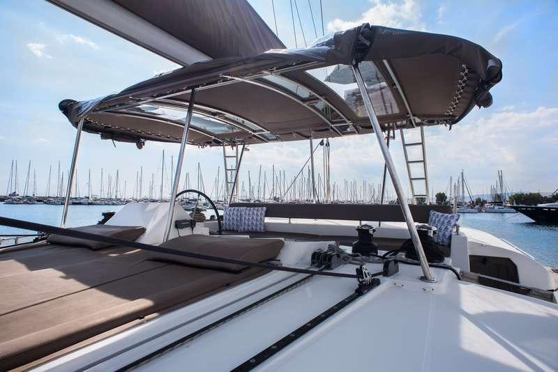 a boat on the water aboard NEW HORIZONS Yacht for Charter