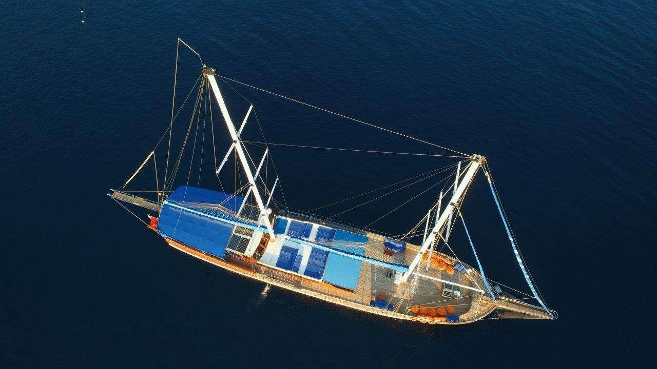 a boat in the water aboard SEMERCIOGLU IV Yacht for Charter
