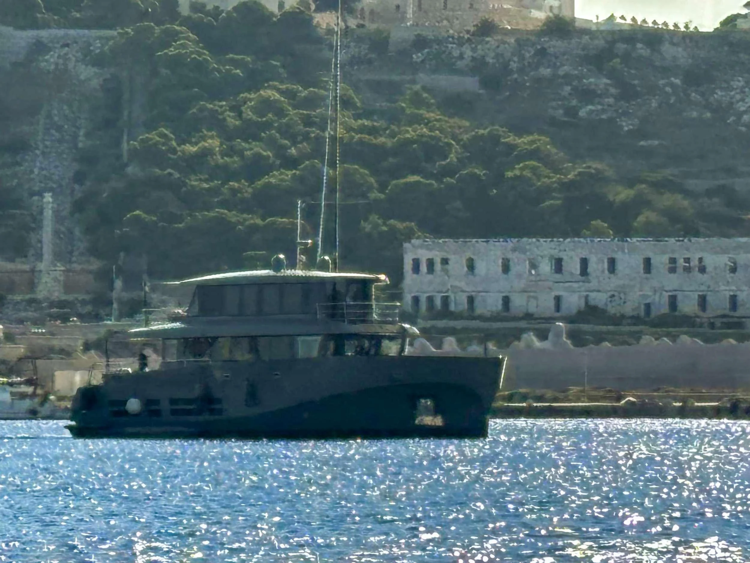 a boat on the water aboard KOKONUT'S WALLY Yacht for Charter