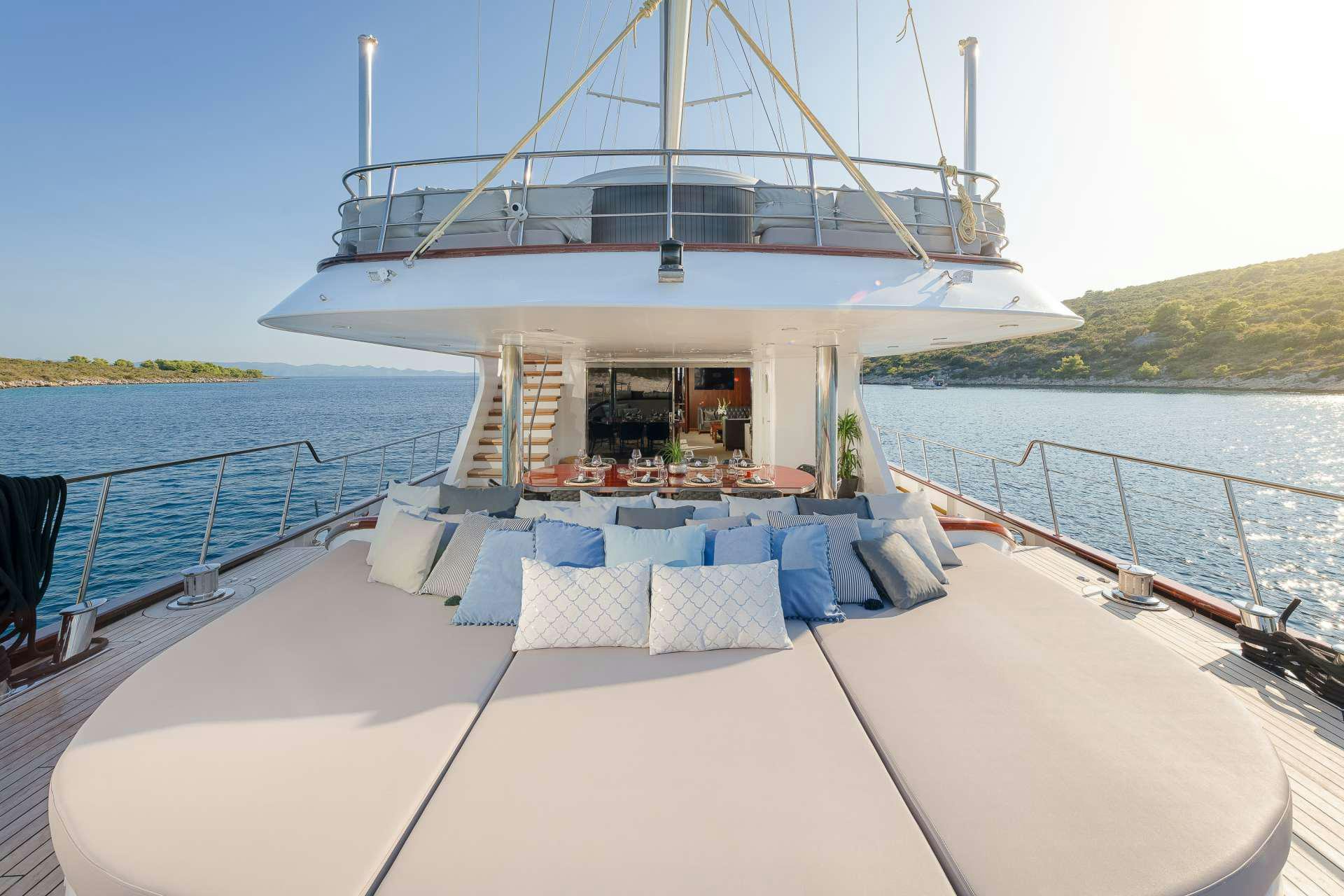 a boat on the water aboard LADY GITA Yacht for Charter