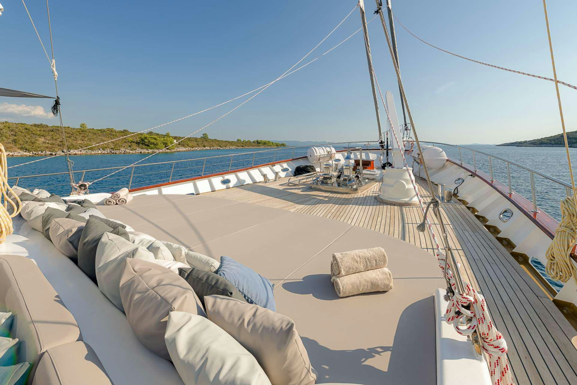 a boat on the water aboard LADY GITA Yacht for Charter