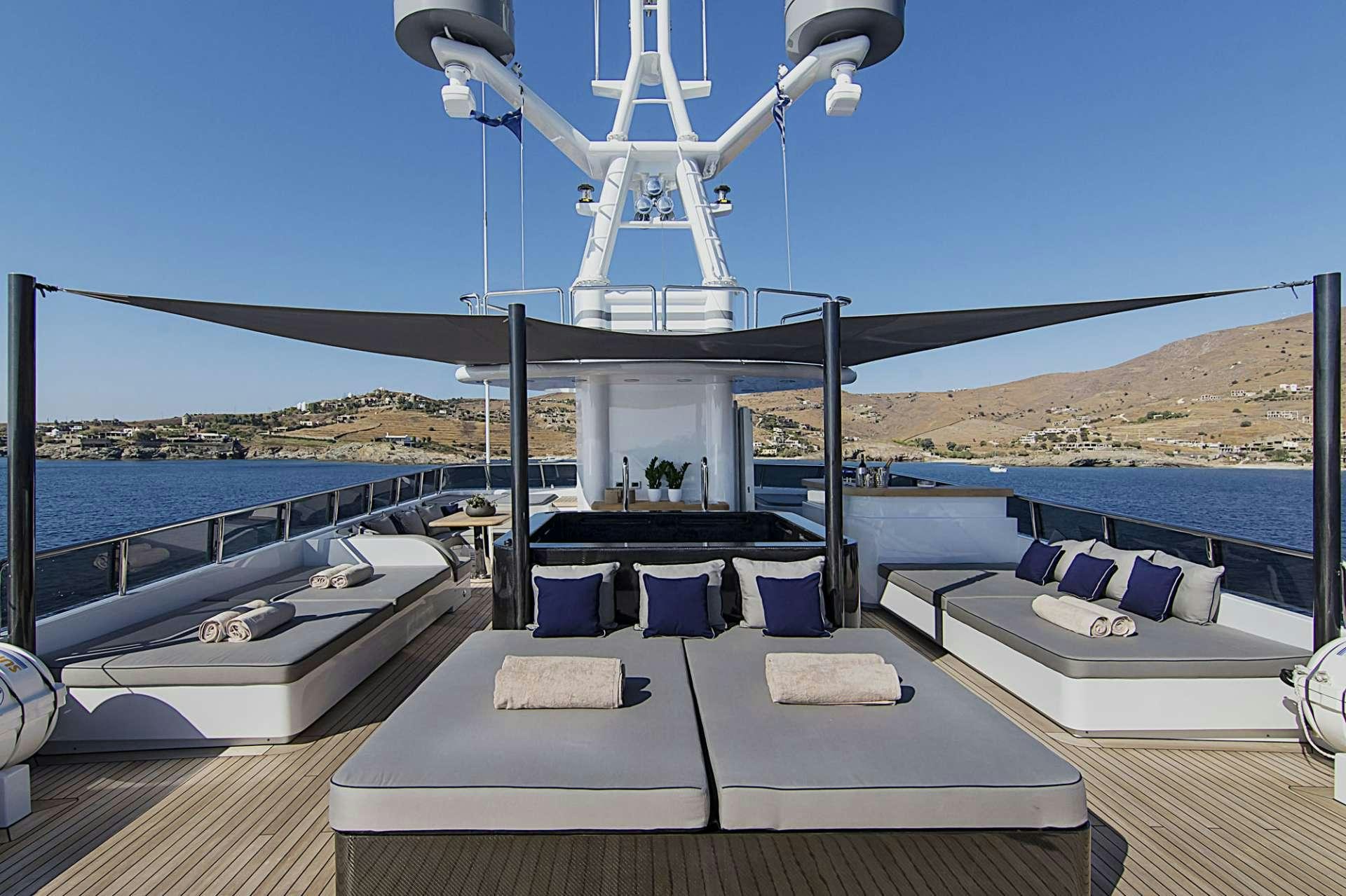 a boat on the water aboard INVADER Yacht for Charter