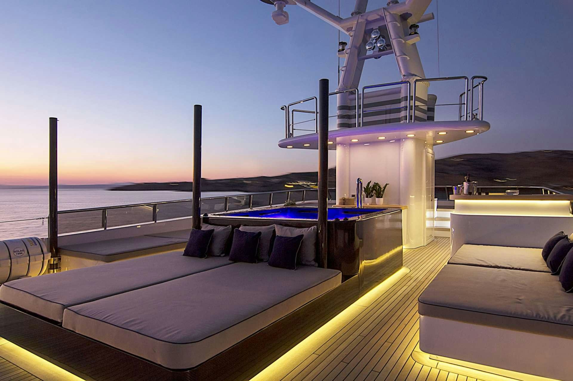a boat on the water aboard INVADER Yacht for Charter