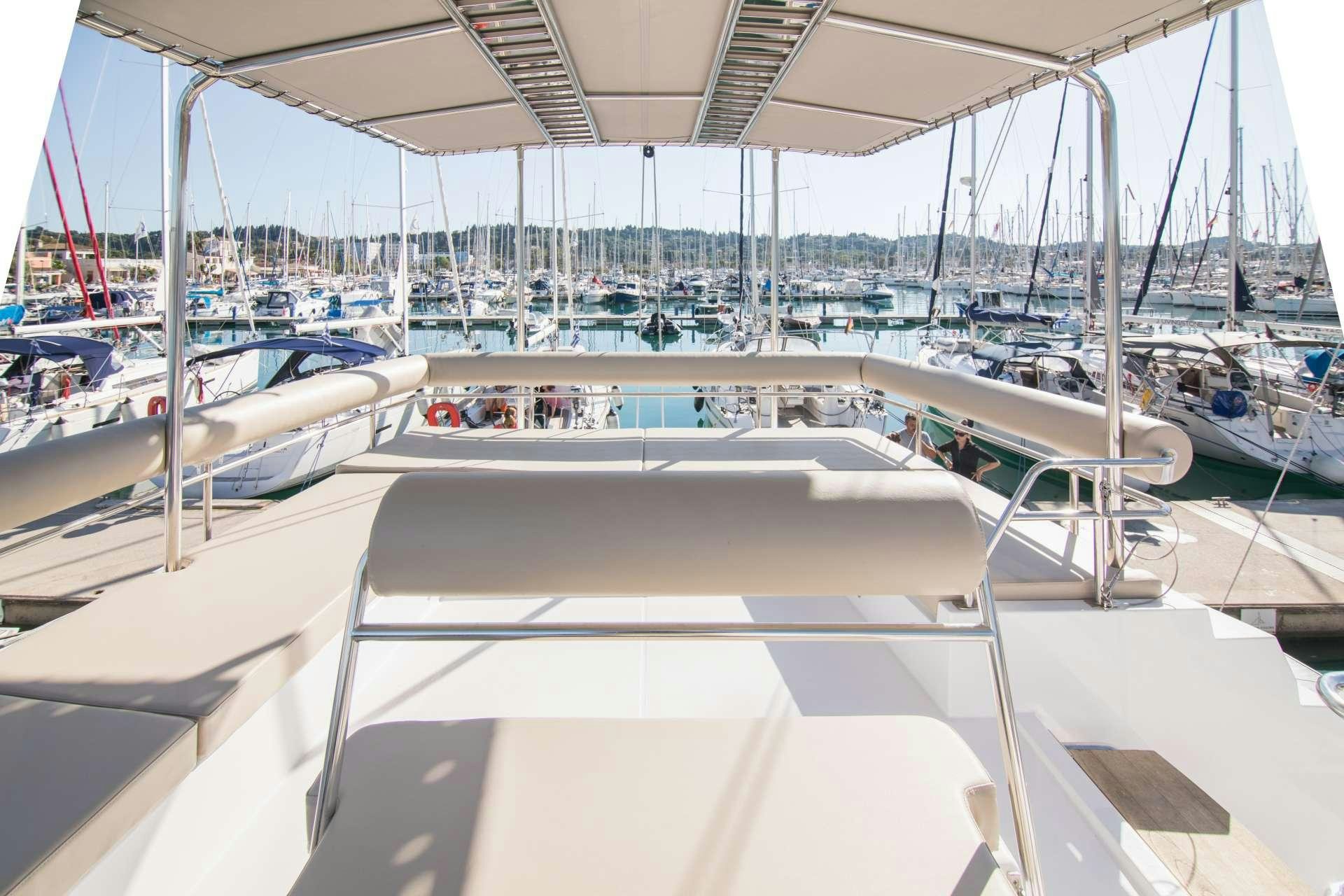 a boat in the water aboard Sithonia Yacht for Charter