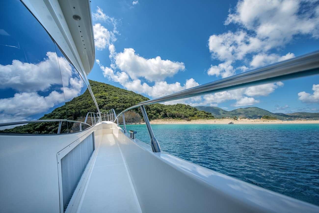 a boat on the water aboard MANU Yacht for Charter