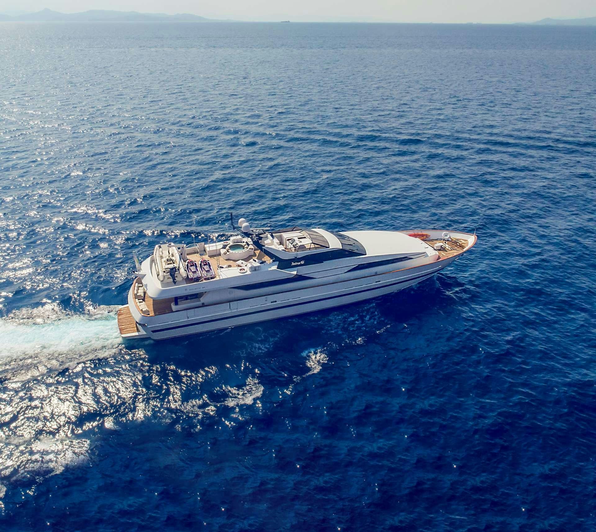 a boat in the water aboard LADY RINA Yacht for Charter