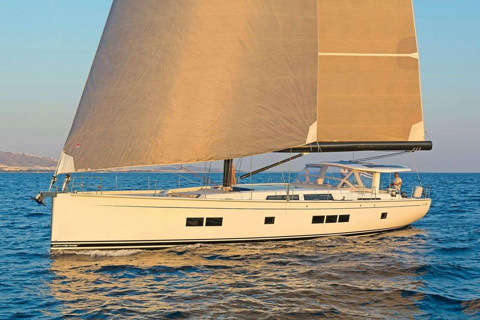 a boat in the water aboard ALIZEE Yacht for Charter