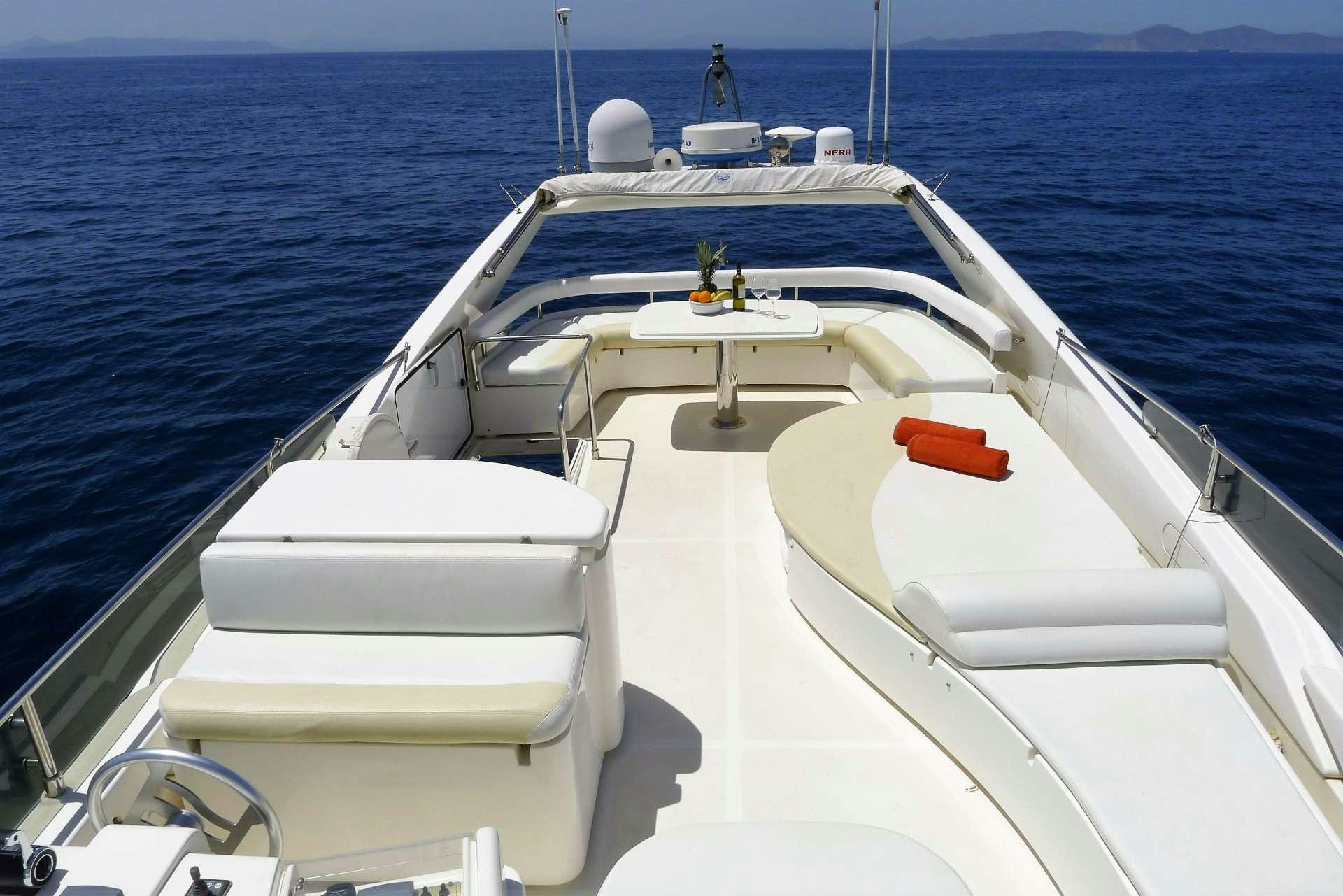 a boat on the water aboard ESPERANCE III Yacht for Charter