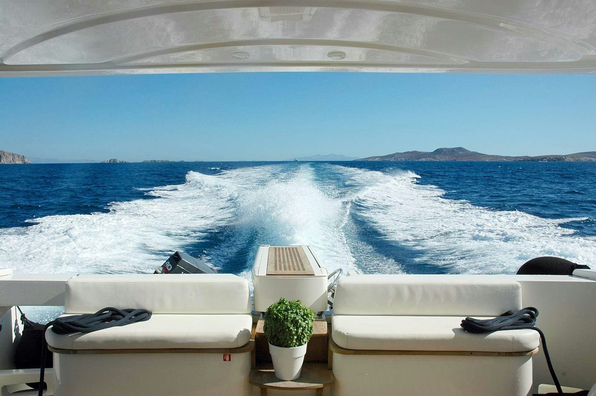 a boat on the water aboard ESPERANCE III Yacht for Charter