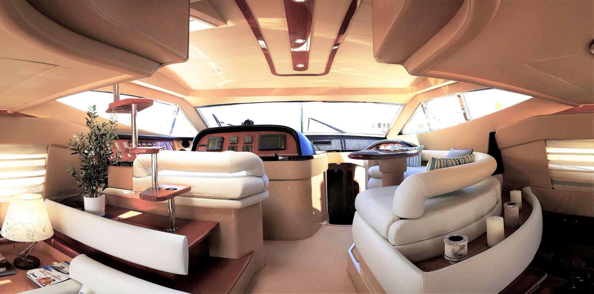 a car with a large open roof aboard ESPERANCE III Yacht for Charter