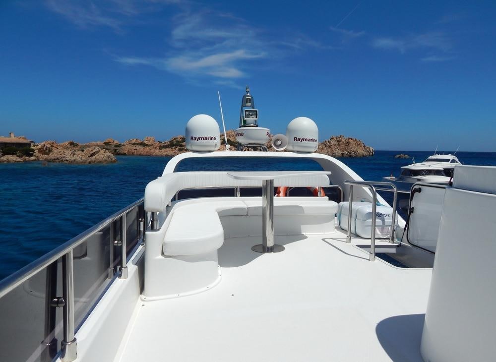 a boat on the water aboard SHINE Yacht for Charter