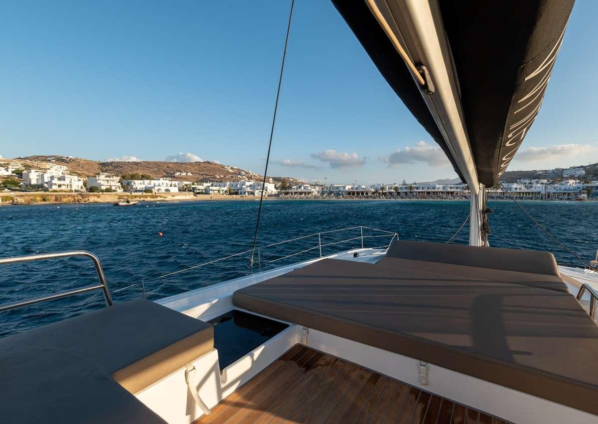 a boat on the water aboard WHITE CORAL Yacht for Charter