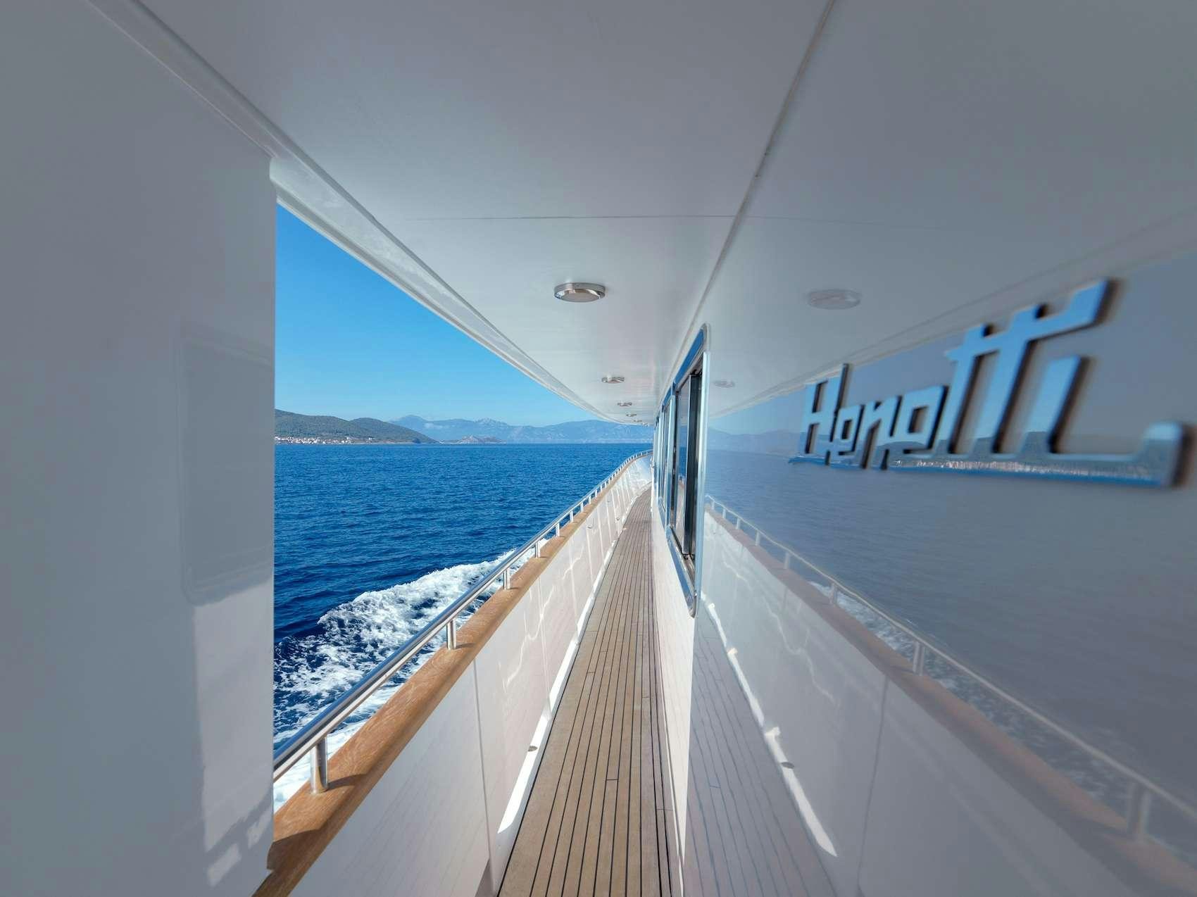 a boat on the water aboard IDYLLE Yacht for Charter