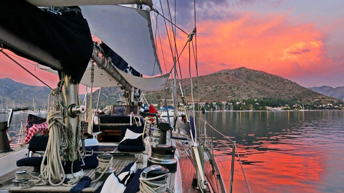 a boat on the water aboard SHAITAN (65' SWAN) Yacht for Charter