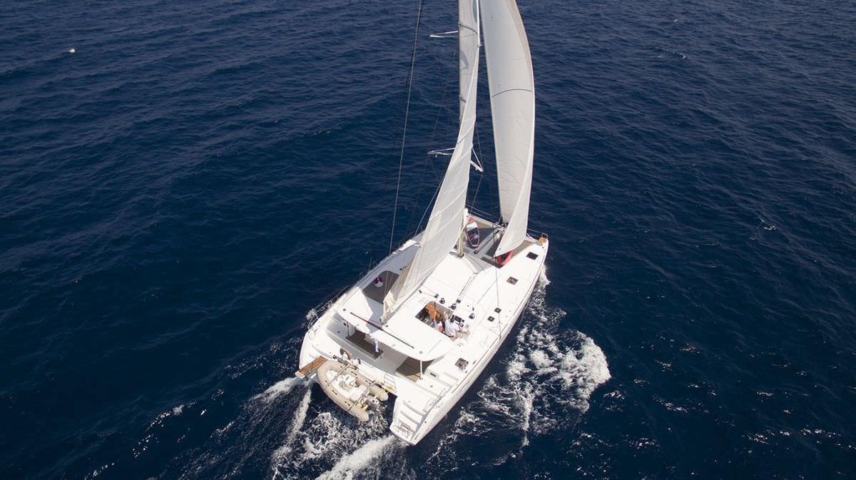 a boat sailing on the sea aboard DANIELA II Yacht for Charter