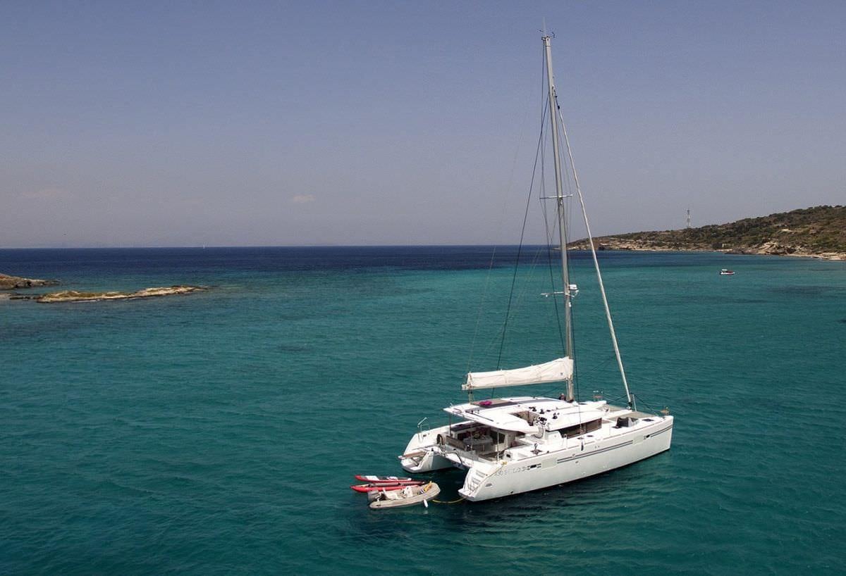 a boat in the water aboard DANIELA II Yacht for Charter