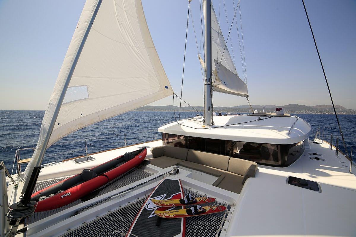 a boat on a boat aboard DANIELA II Yacht for Charter