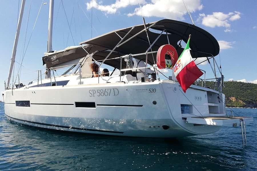 a boat on the water aboard Euribia Yacht for Charter