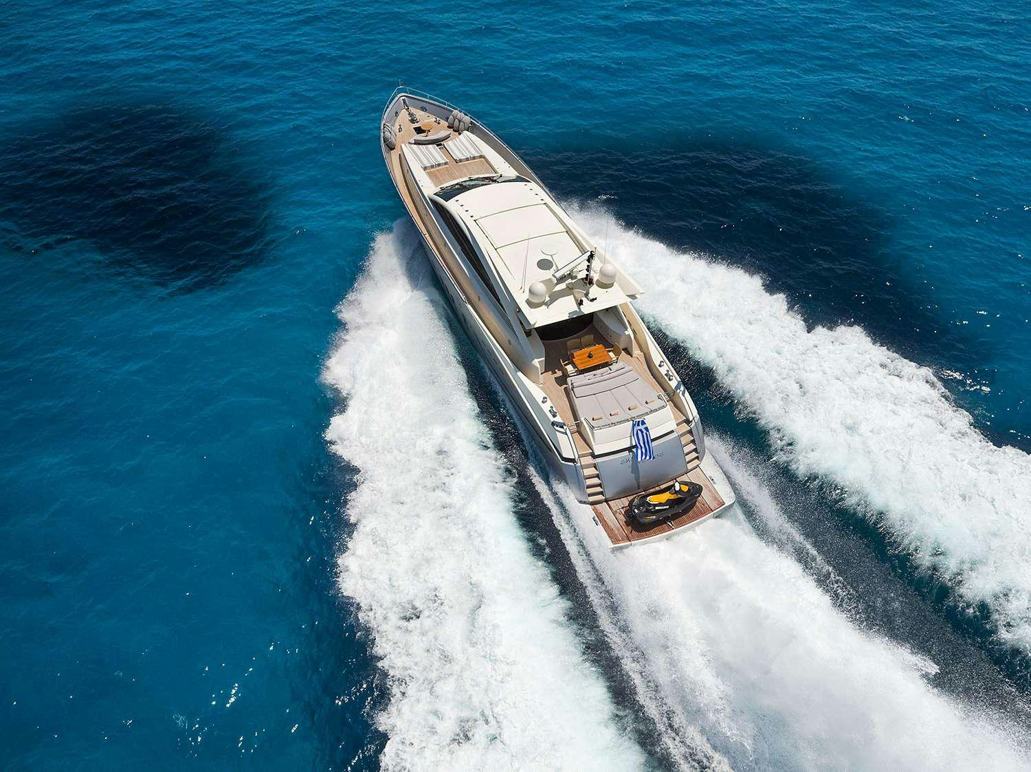 a ship on the water aboard SUN ANEMOS Yacht for Charter