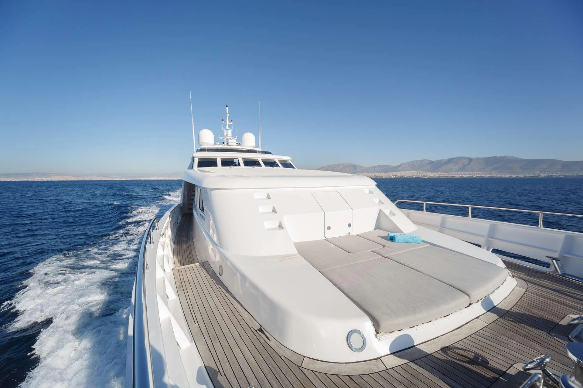 a boat on the water aboard MILOS AT SEA Yacht for Charter
