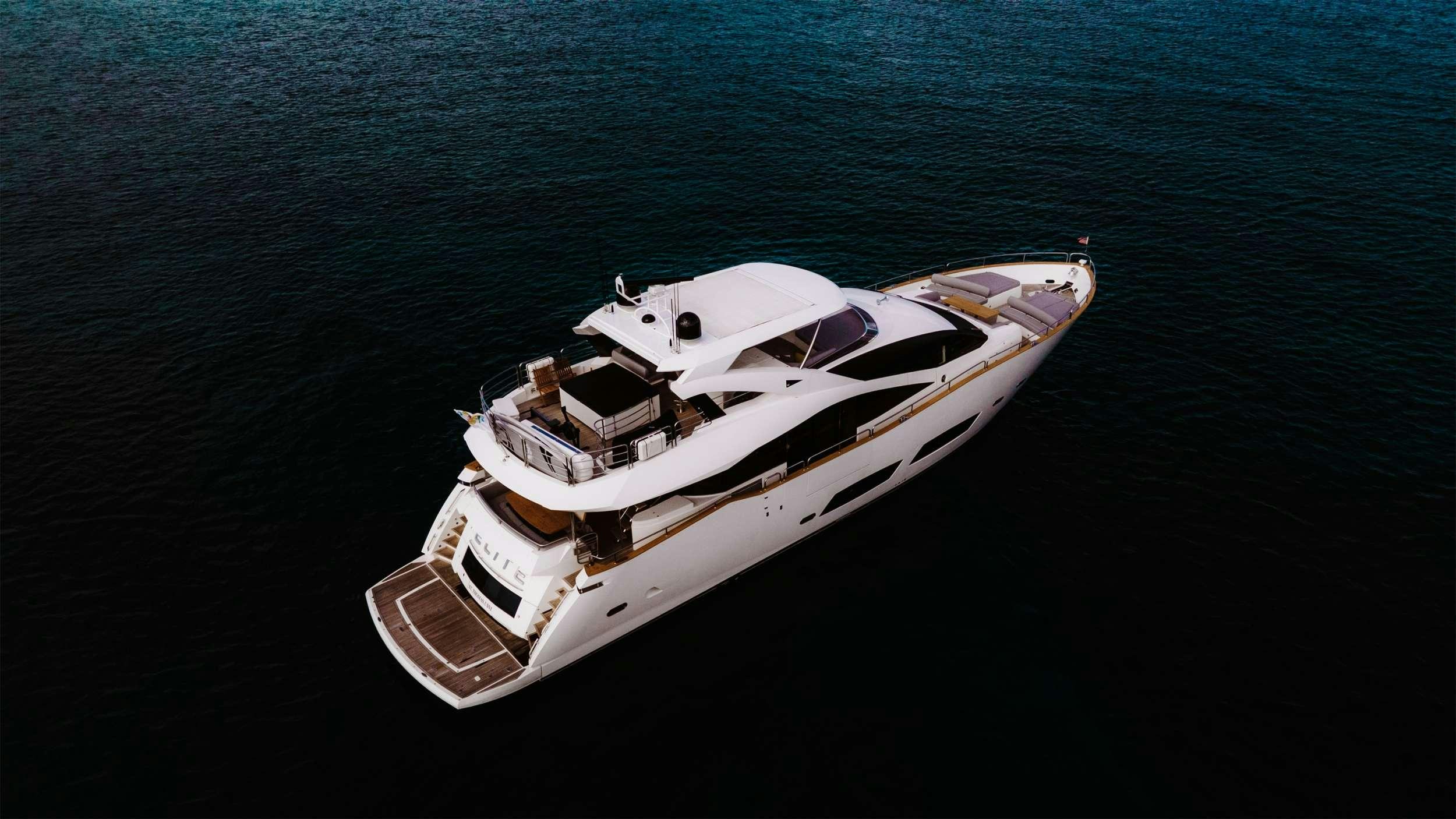 a boat in the water aboard ELITE Yacht for Charter