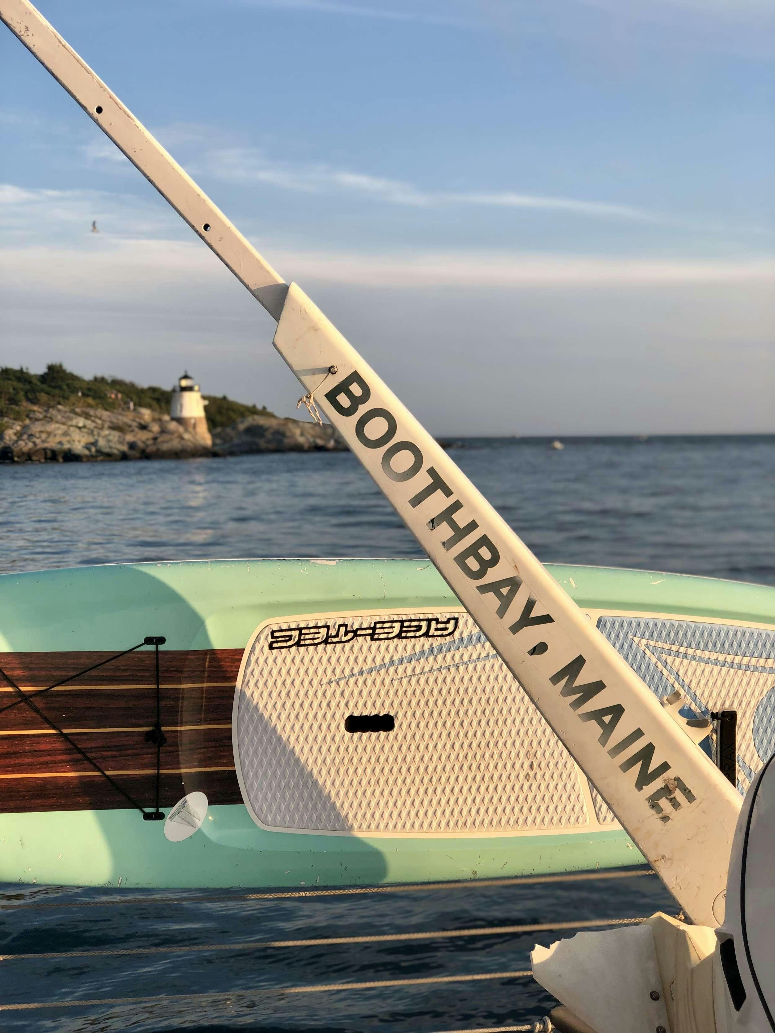 a boat on the water aboard HERON Yacht for Charter