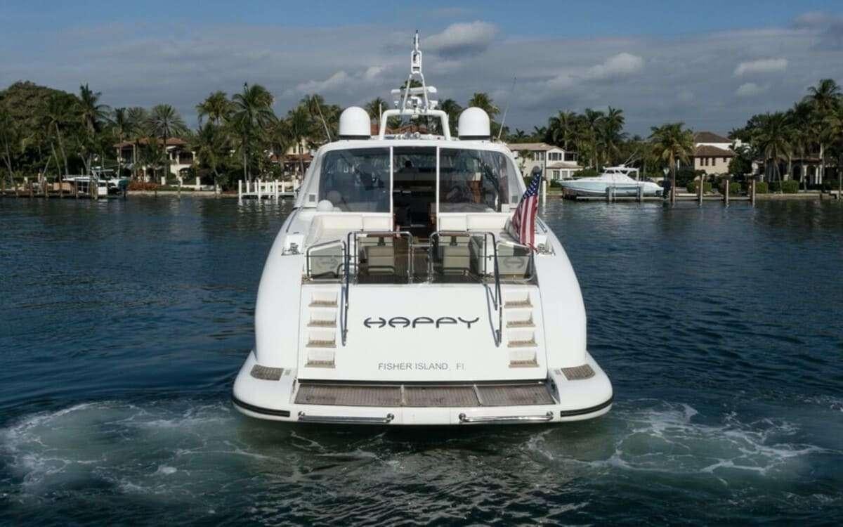 a boat on the water aboard HAPPY Yacht for Charter