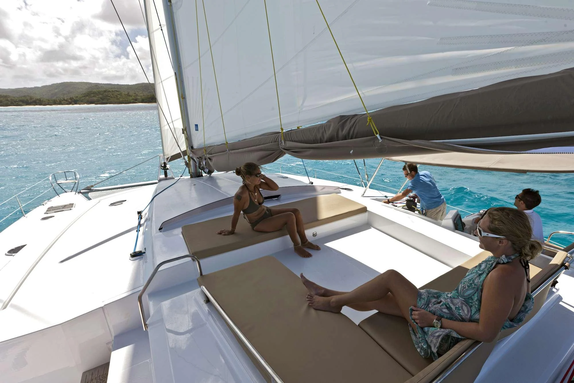 people on a boat aboard GRATITUDE Yacht for Charter