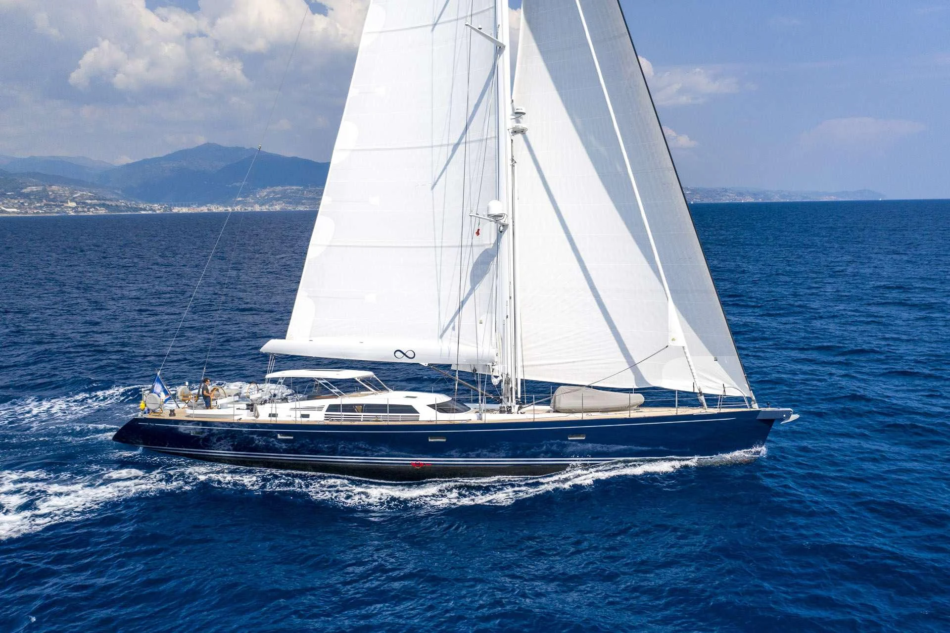 a boat on the water aboard LADY 8 Yacht for Charter