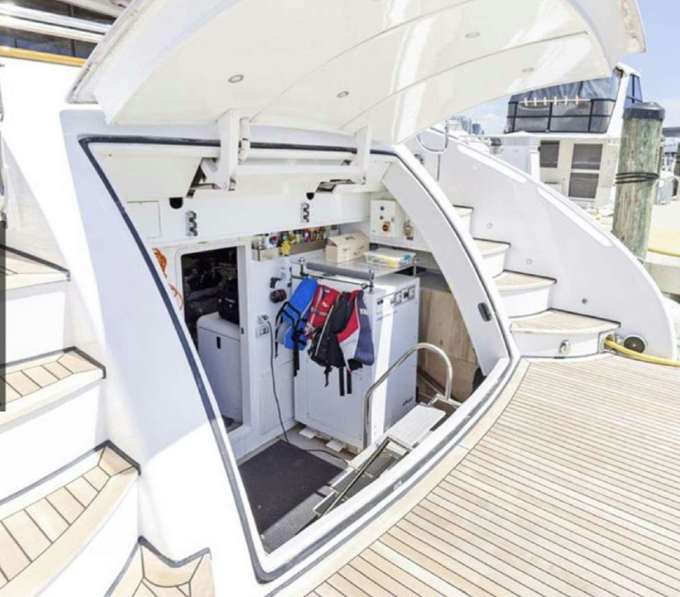 a white machine with wires aboard 103' CUSTOM BUILD Yacht for Charter