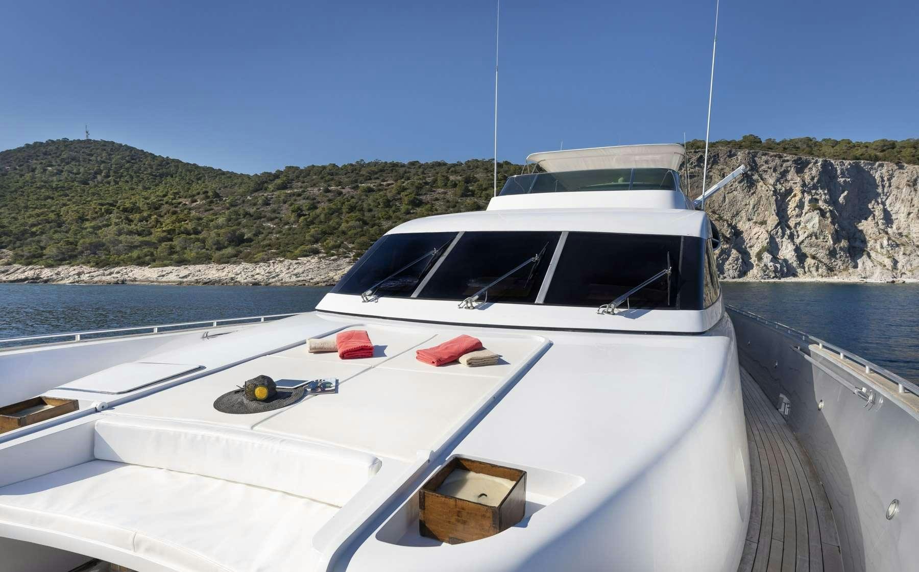 a boat on the water aboard ANDILIS Yacht for Charter