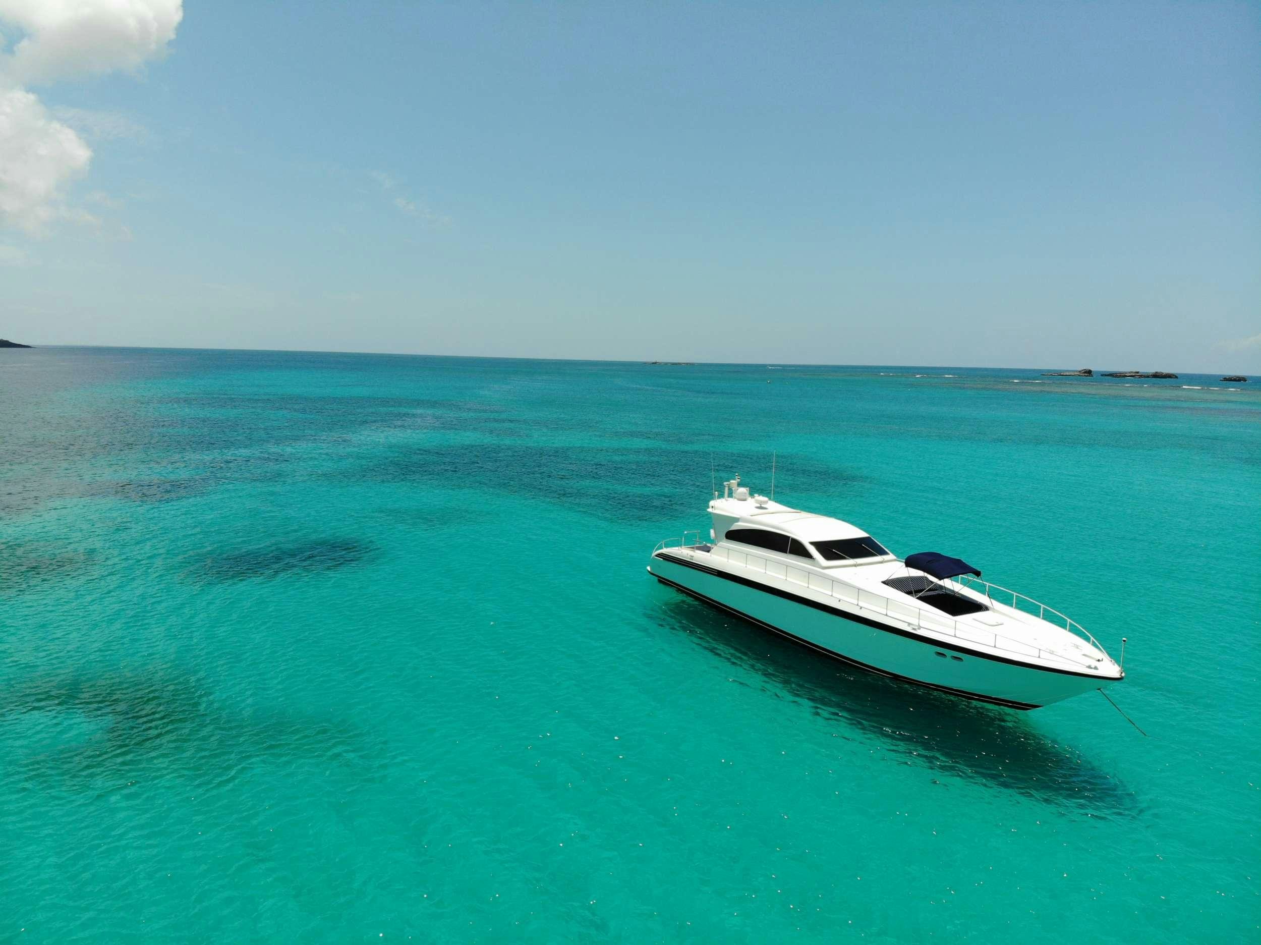 a boat in the water aboard EMILIA Yacht for Charter
