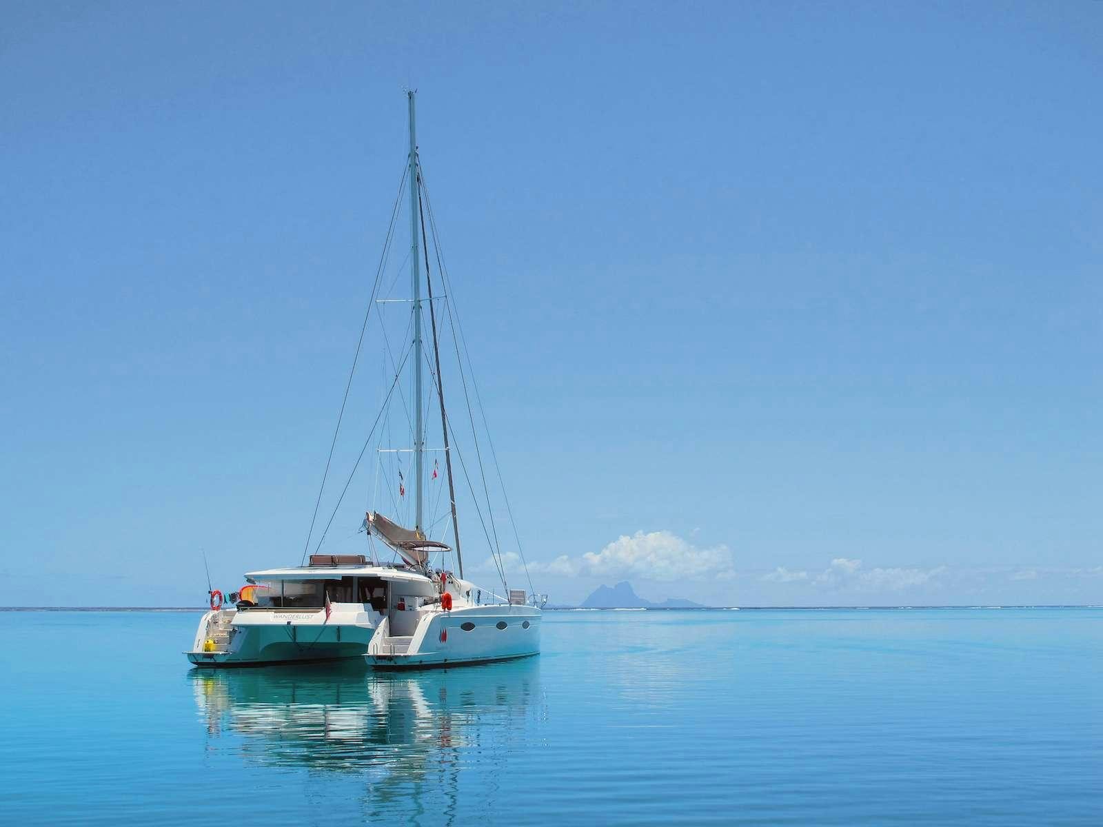 a boat on the water aboard TE MOANA - LUXURY TW59 Yacht for Charter