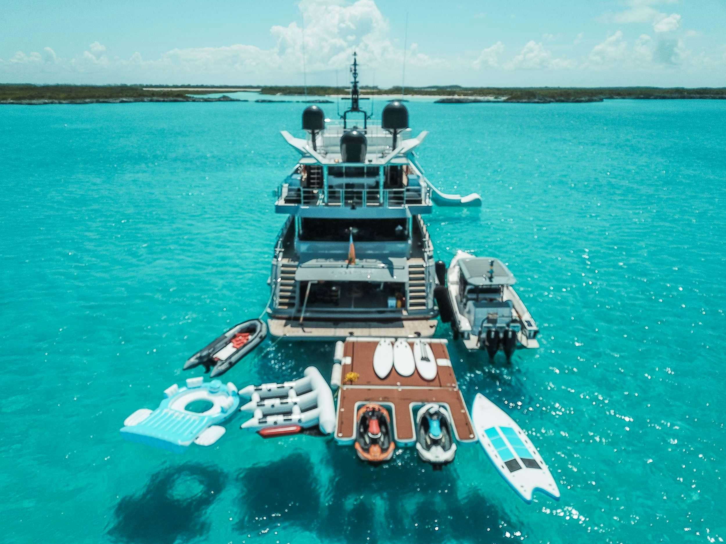 a ship in the water aboard OCULUS Yacht for Charter