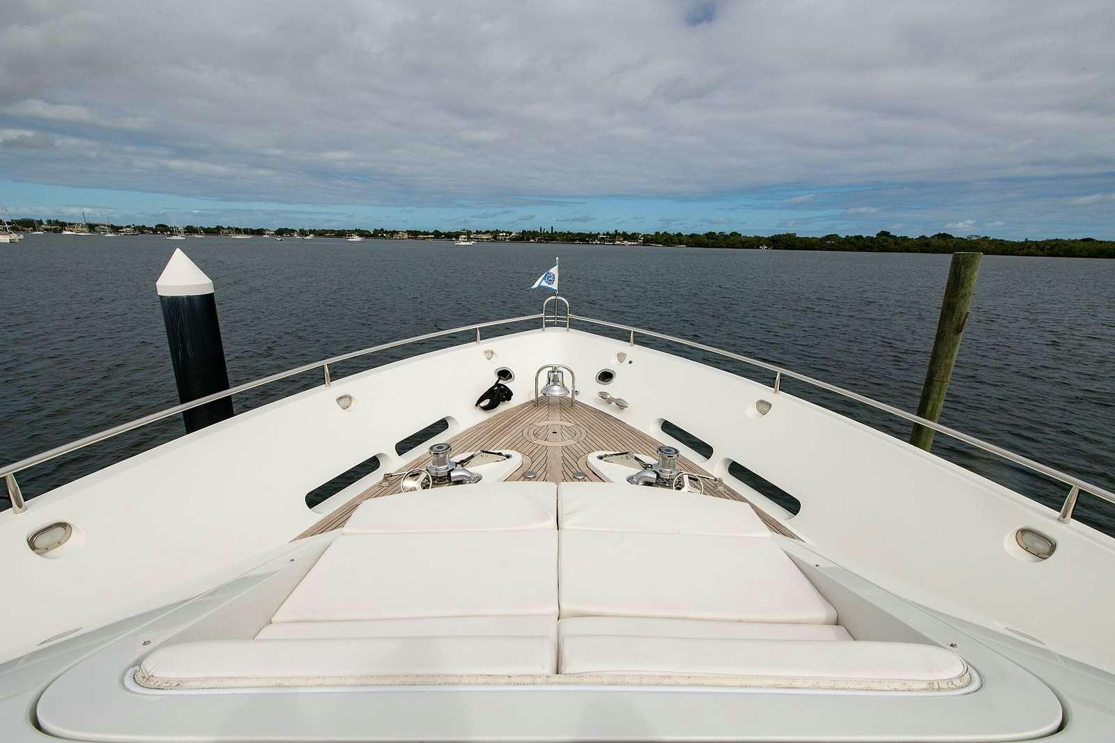 a boat on the water aboard NAMASTAY Yacht for Charter