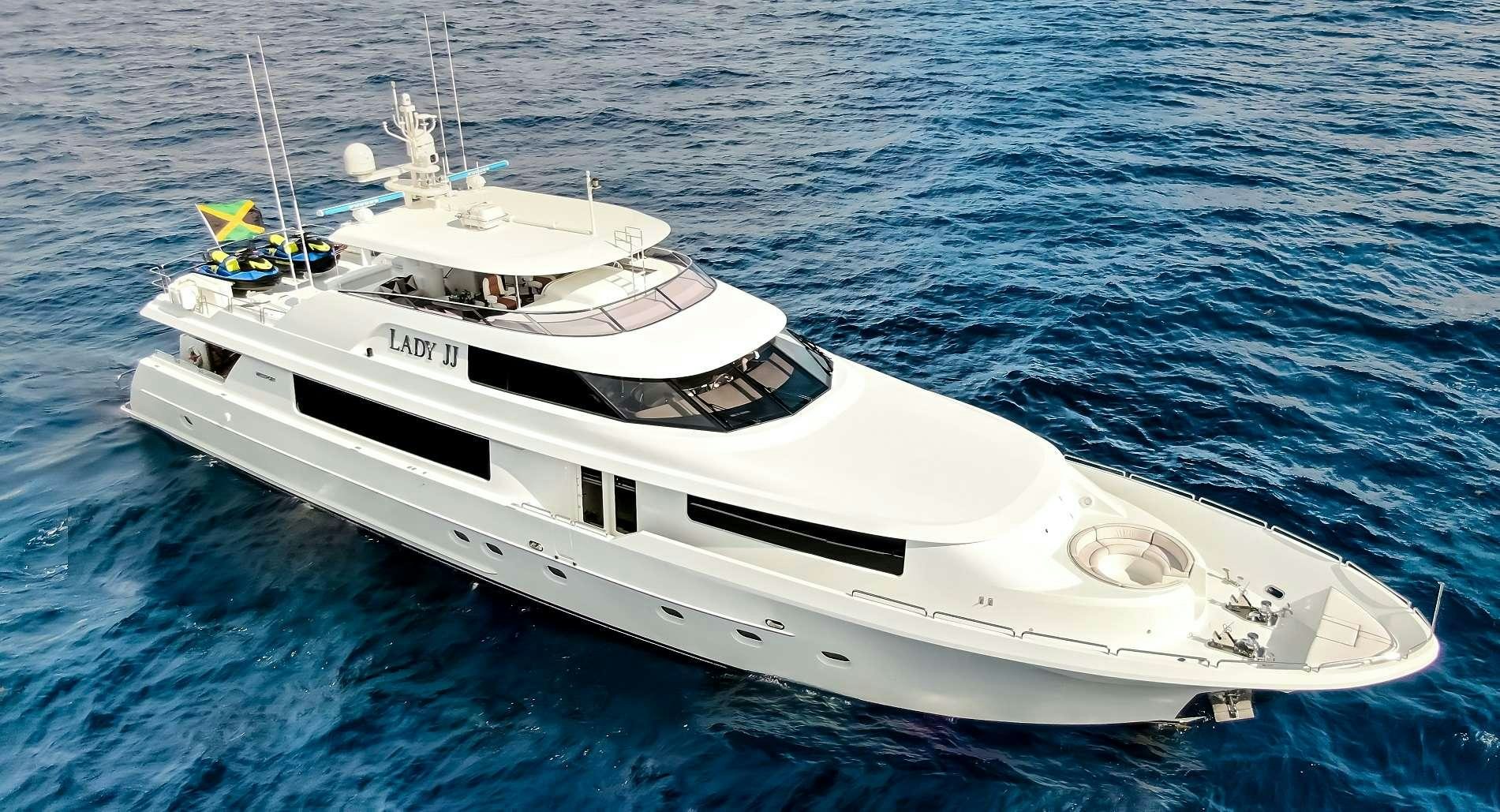 a white yacht in the water aboard JEANNIETINI Yacht for Charter