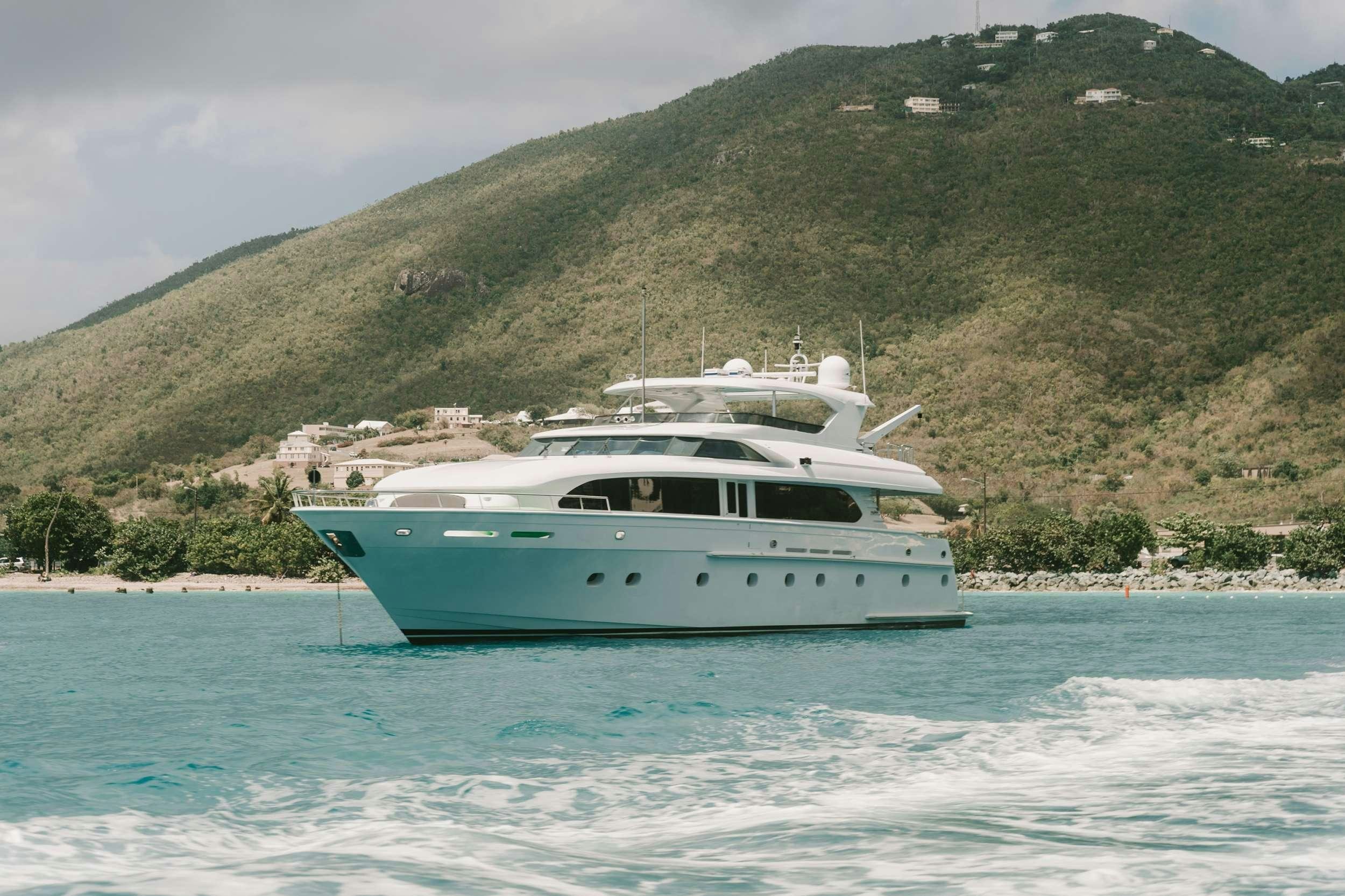a boat on the water aboard OUTTA TOUCH Yacht for Charter