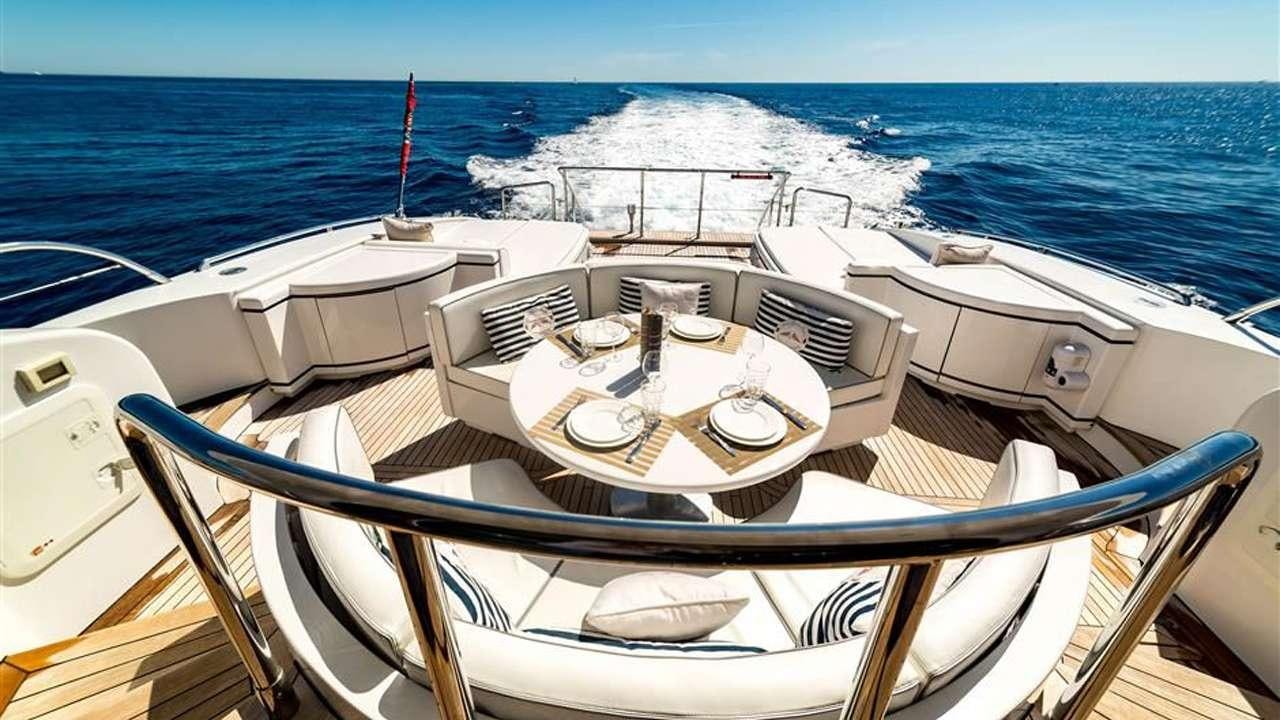a boat on the water aboard DAYA Yacht for Charter