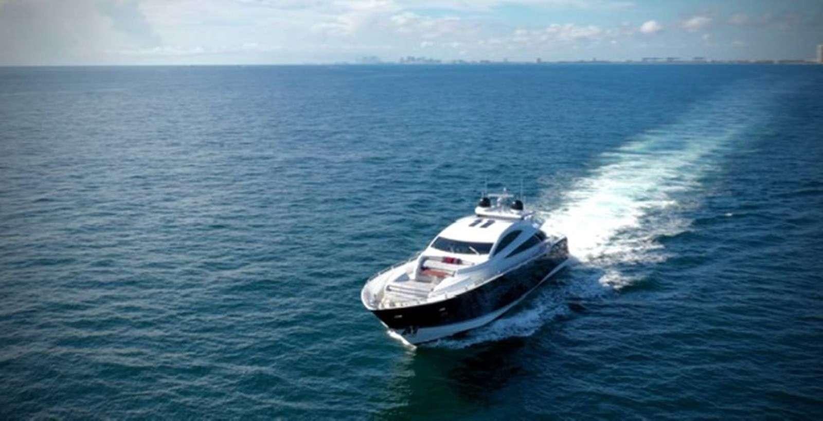 a boat on the water aboard sky fall Yacht for Charter
