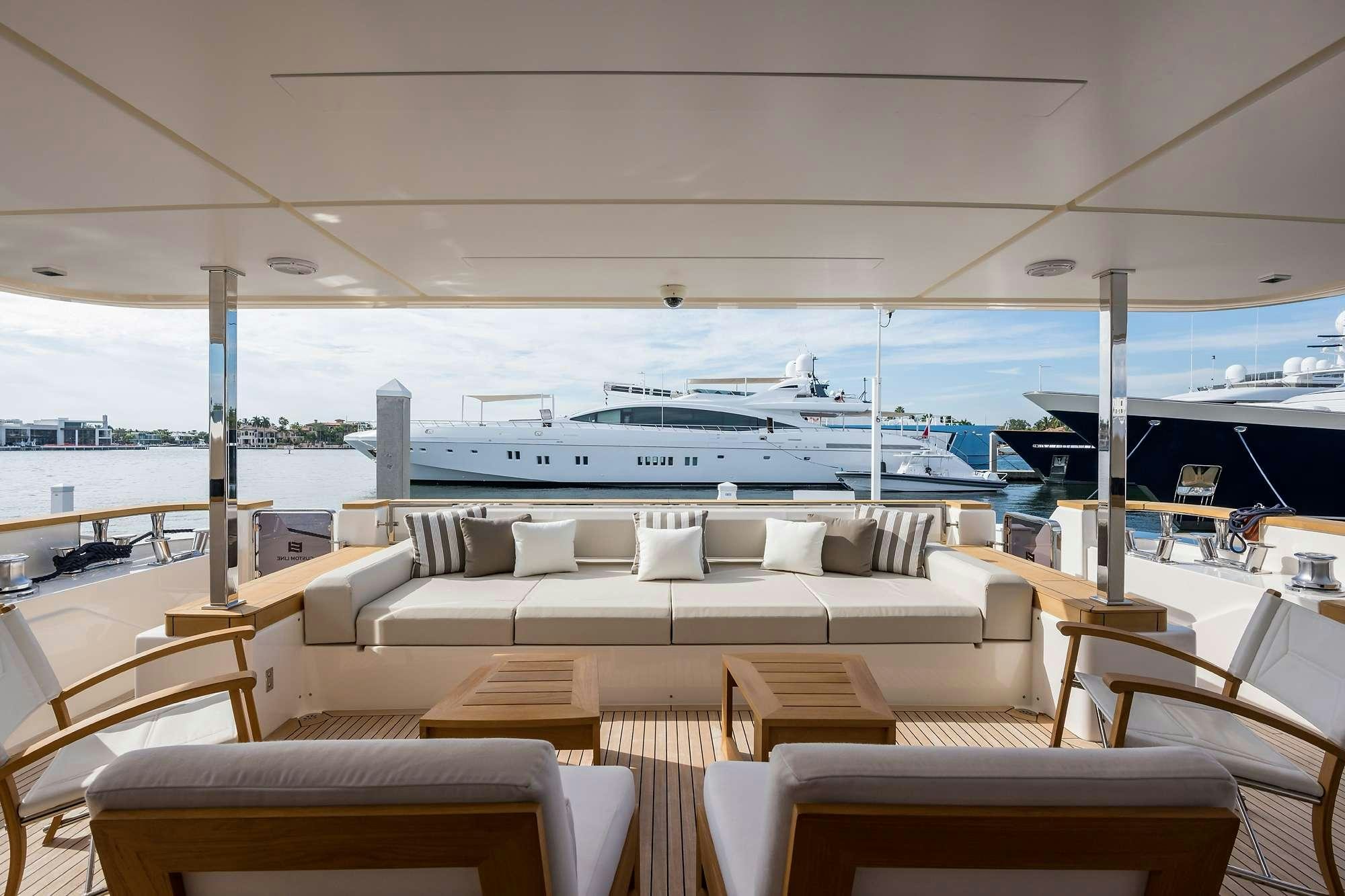 a boat on the water aboard GIOIA Yacht for Charter