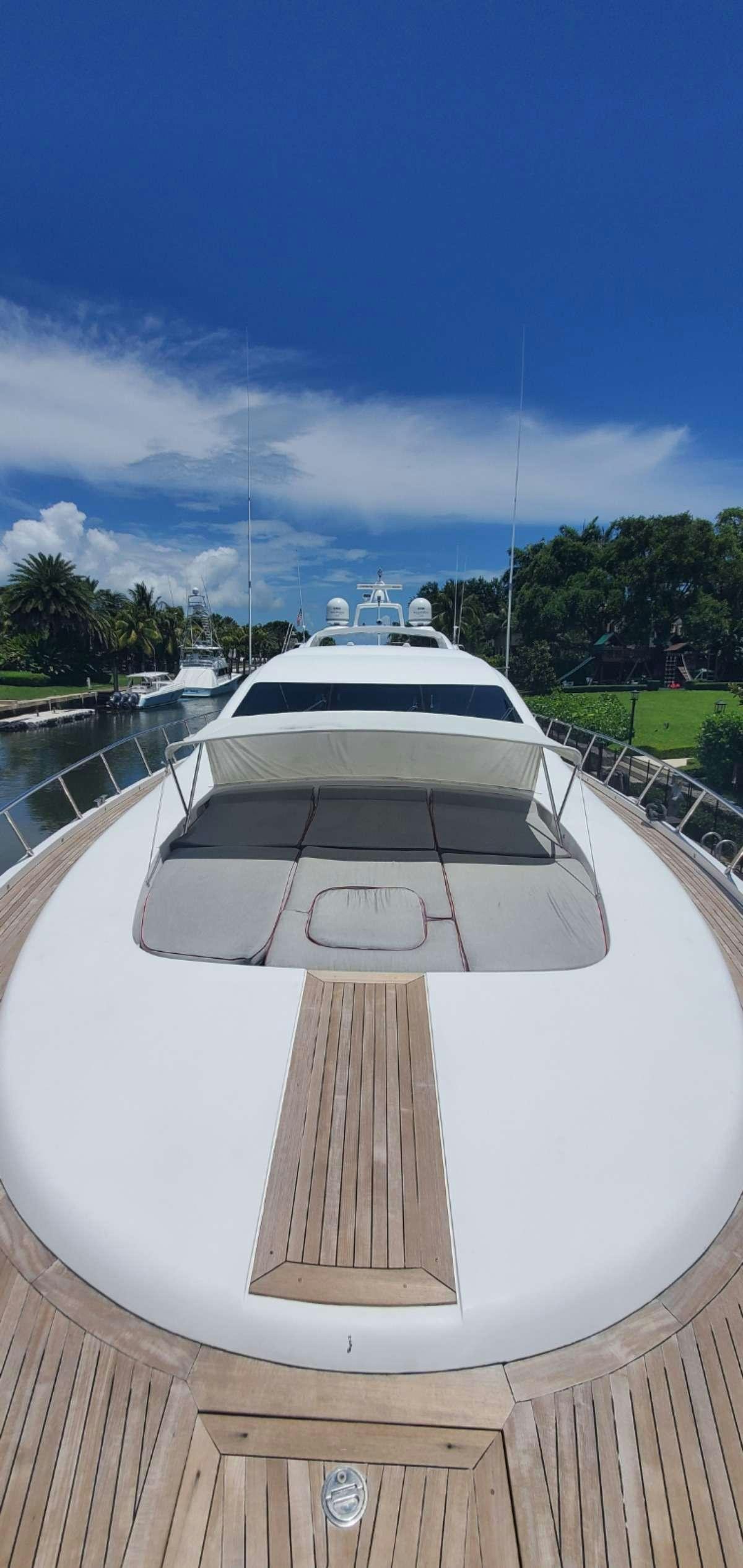 a boat on a body of water aboard HOUDINI Yacht for Charter