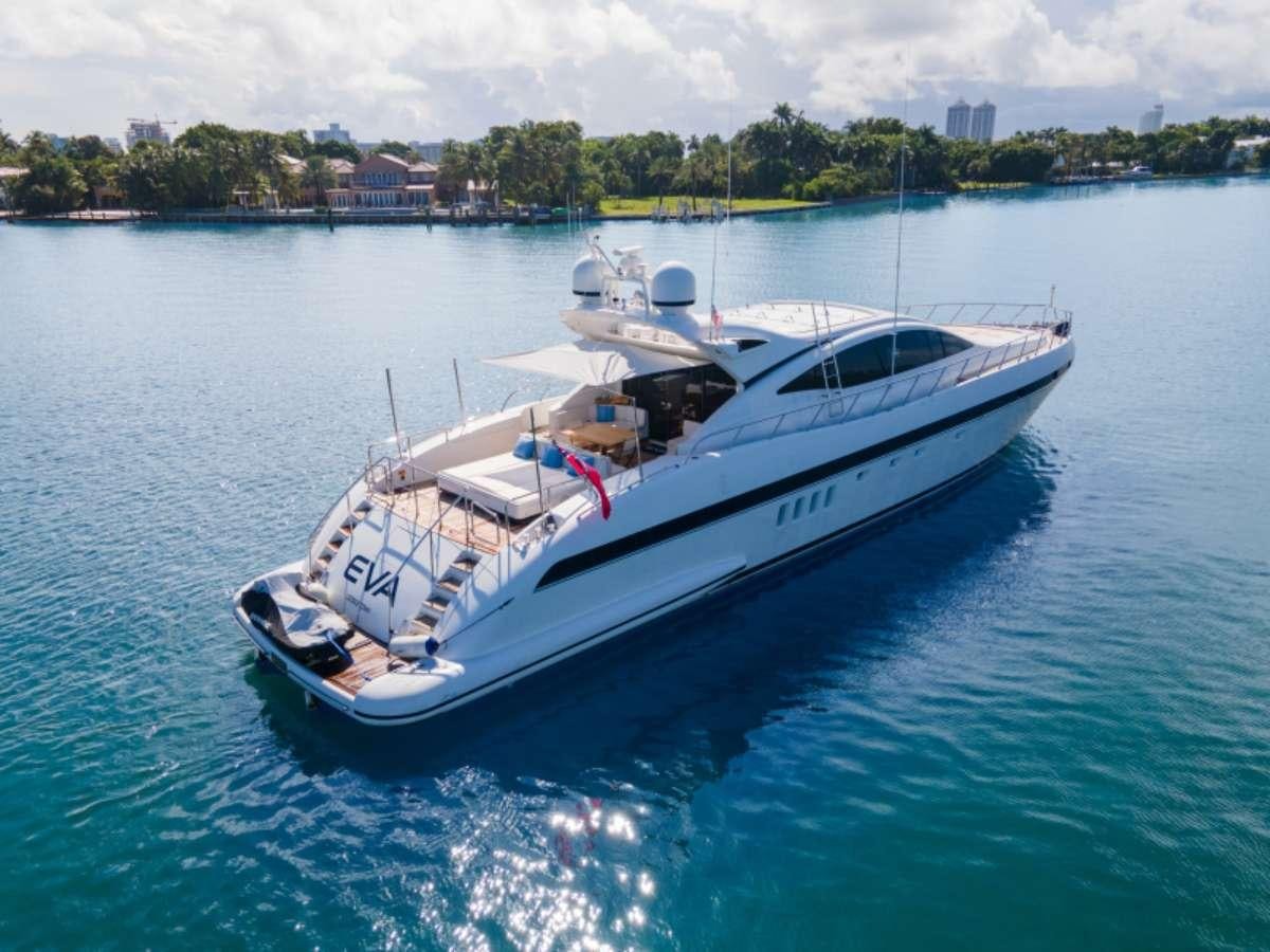 a boat in the water aboard EVA Yacht for Charter