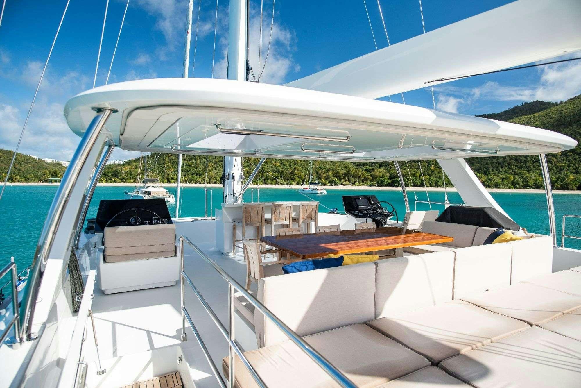 a boat on the water aboard BUNDALONG Yacht for Charter