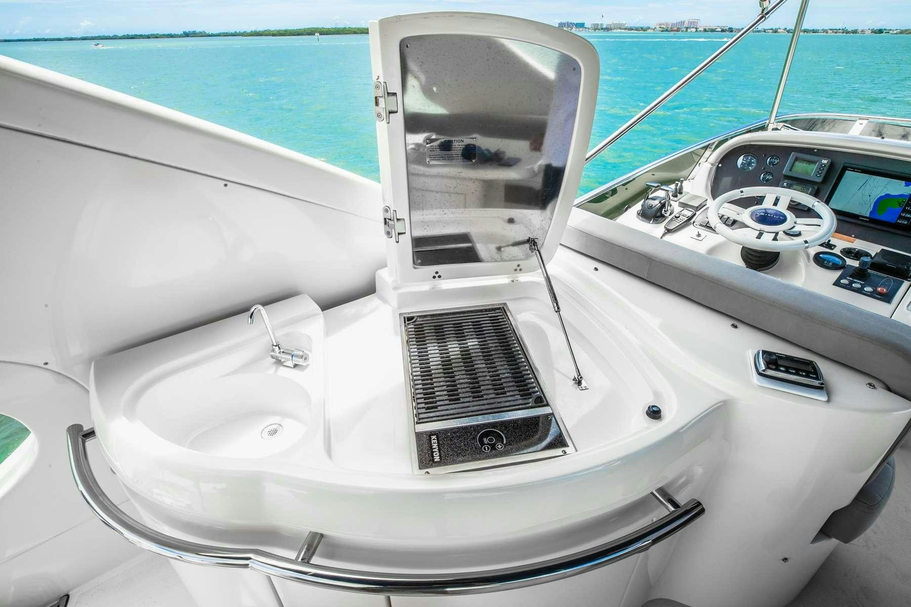 the front of a boat aboard ALANA ROSE Yacht for Charter