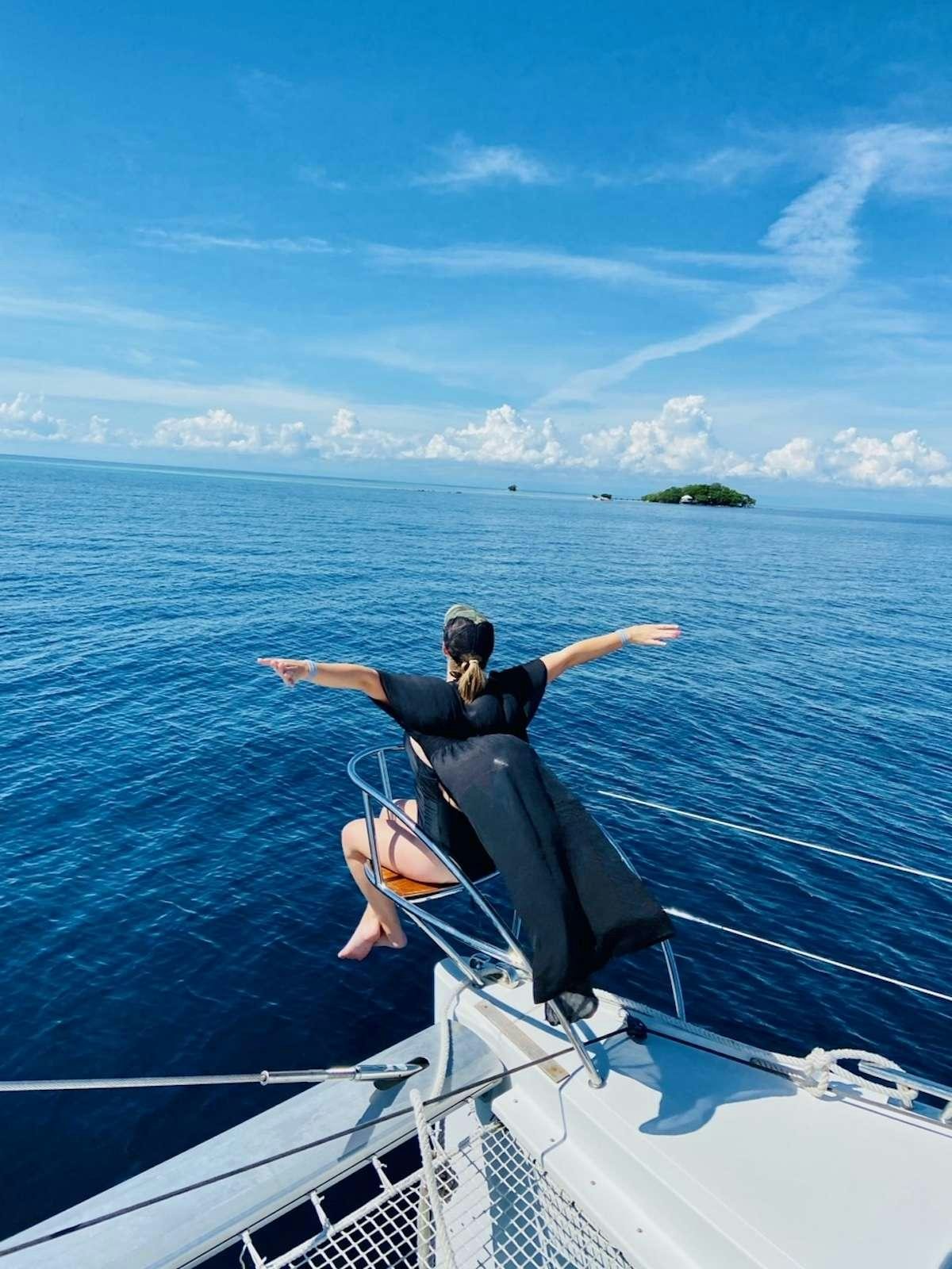 a man on a boat aboard Cruising TW52 Yacht for Charter