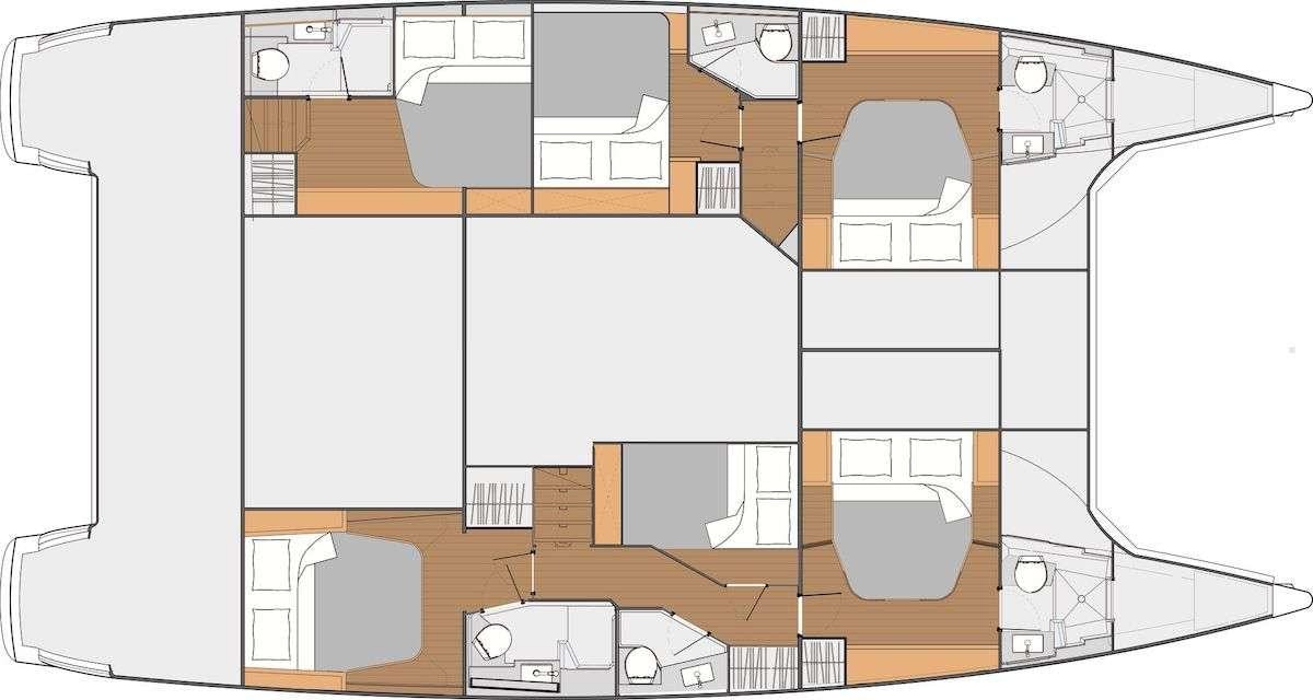 diagram aboard Cruising TW52 Yacht for Charter