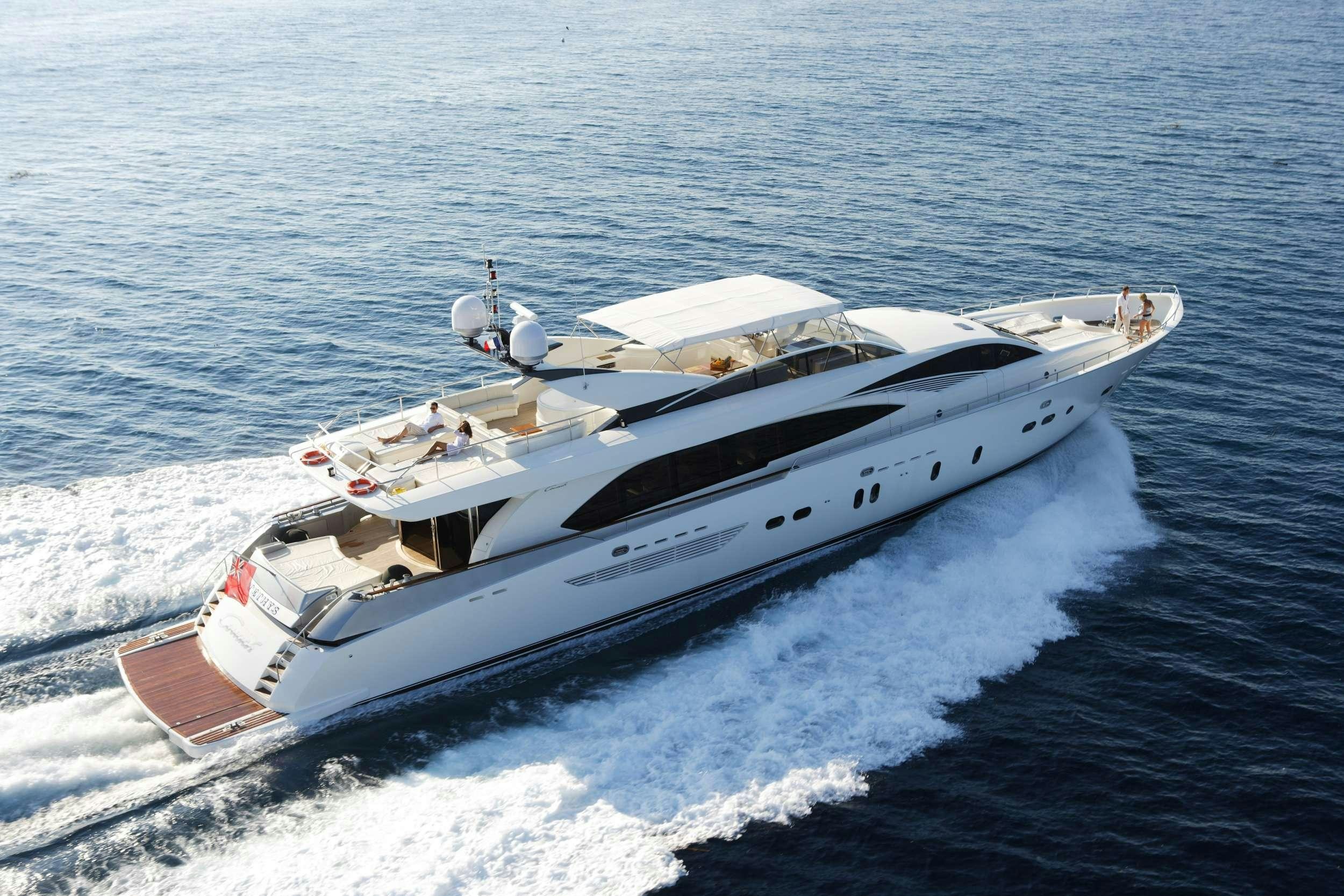 a boat on the water aboard ECLIPSE 114 Yacht for Charter