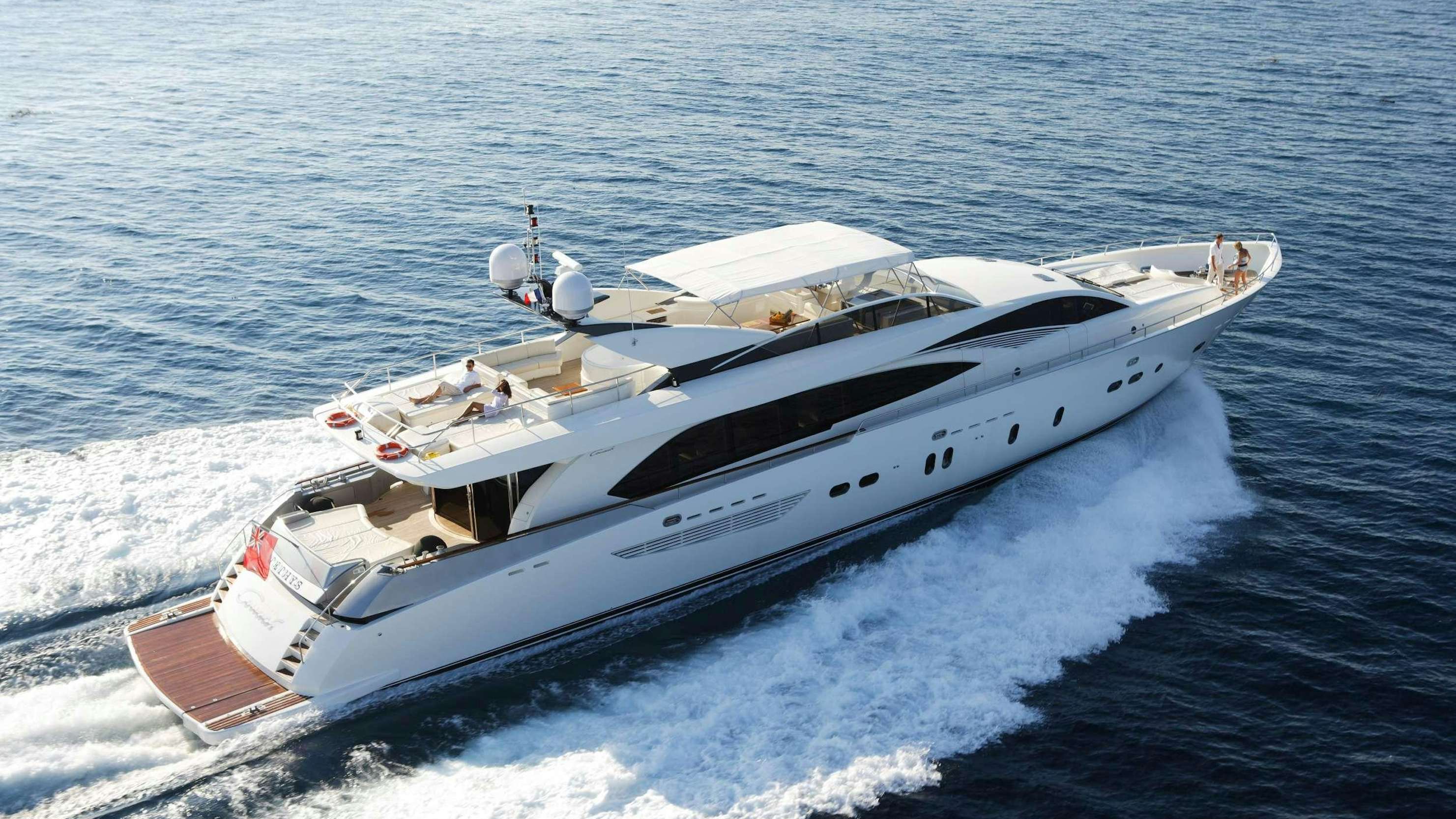 a boat on the water aboard ECLIPSE Yacht for Charter